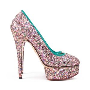 Charlotte Olympia Priscilla glitter pumps